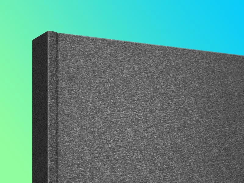 Die Einbandsorte Metallic kommt in Form von metallisierter Oberfläche zum Einsatz.