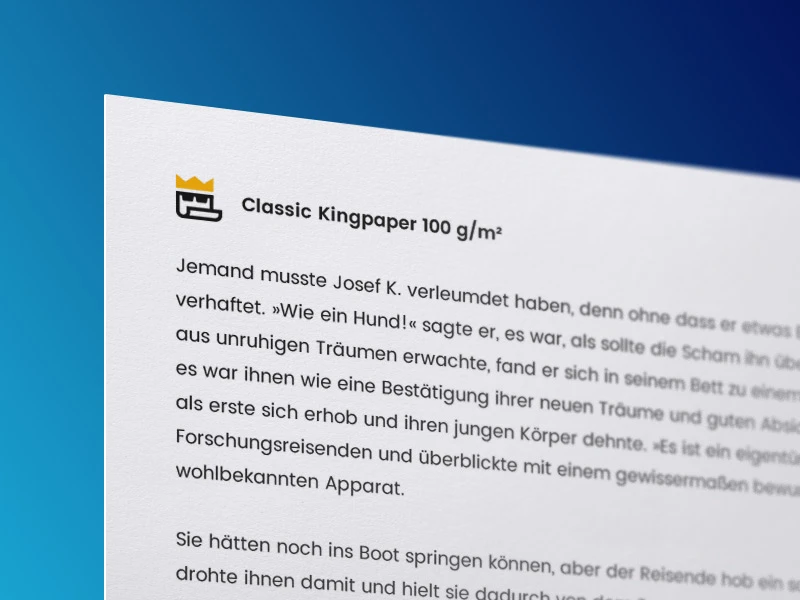 Papier Classic Kingpaper 100 g/m²