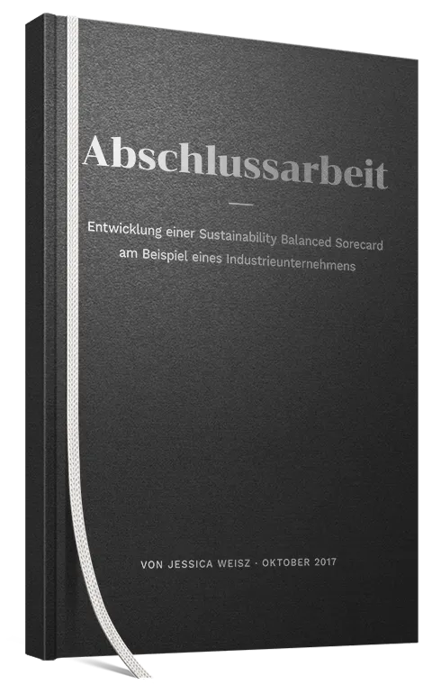 Abschlussarbeit als Hardcover Retro