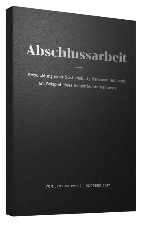 Abschlussarbeit als Softcover Retro