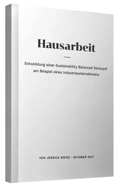 Hausarbeit als Klebebindung