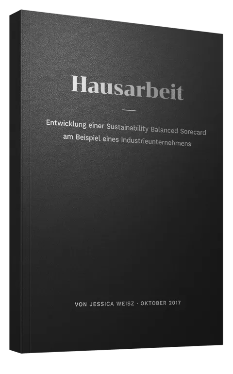 Hausarbeit als Softcover Retro