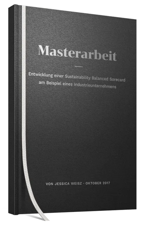 Masterarbeit als Hardcover Retro