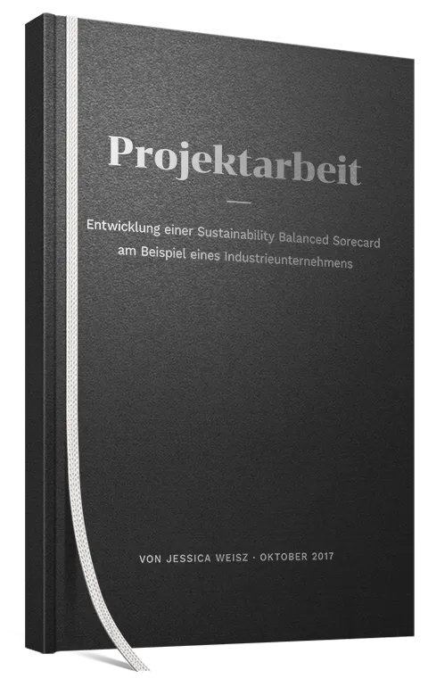 Projektarbeit als Hardcover Retro